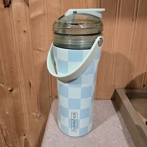 Seafoam checkered multi-shaker Brumate